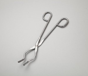 Щипцы лабораторные тигельные из нержавеющей стали и нарезками на рабочей части створок Щипцы лабораторные тигельные из нержавеющей стали и нарезками на рабочей части створок